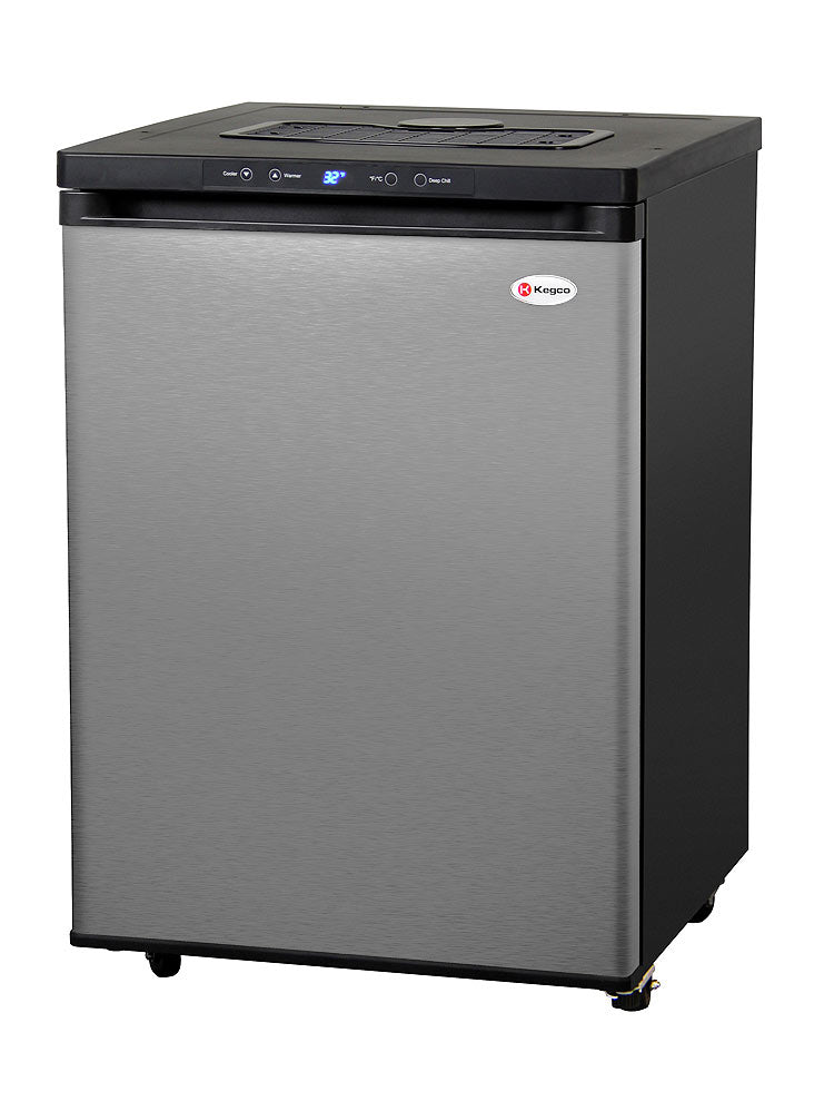Kegco 24" Wide Stainless Steel Digital Kegerator - Cabinet Only - MDK-309SS-01 - Wine Cooler City