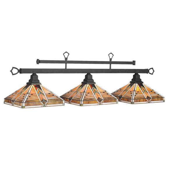 RAM Game Room Melbourne-3 LT Billiard Light-Matte Black - MIV-B54 MB