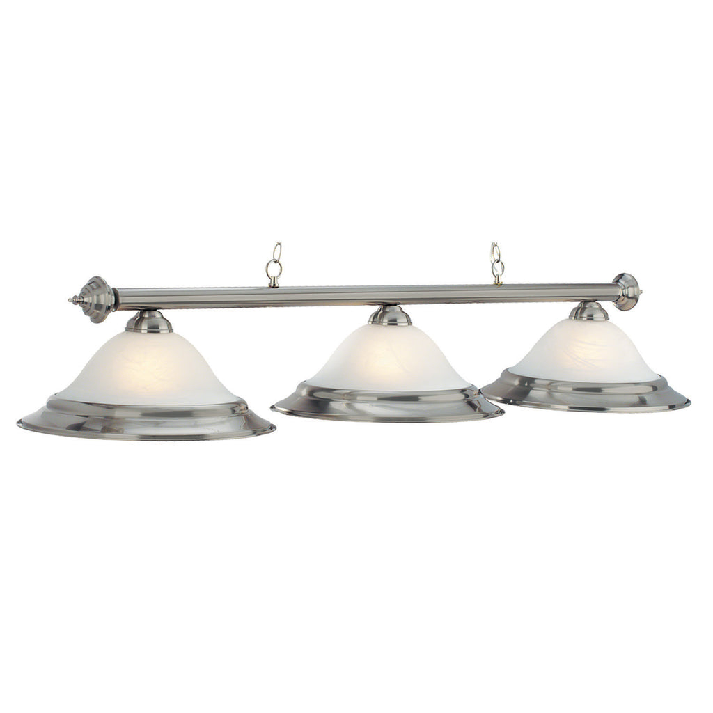 RAM Game Room 60" 3 LT Billiard Light - Stainless - PR260 ST