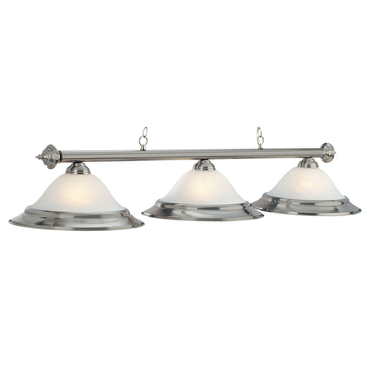 RAM Game Room 60" 3 LT Billiard Light - Stainless - PR260 ST