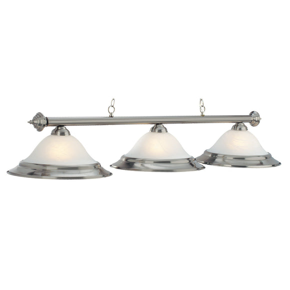 RAM Game Room 60" 3 LT Billiard Light - Stainless - PR260 ST