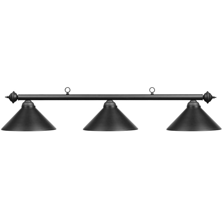 RAM Game Room 54" 3LT Billiard Light - Matte Blk/Mb - PR54 MB/MB
