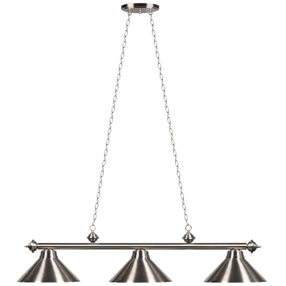 RAM Game Room 54" 3LT Billiard Light - Stainless - PR54 ST