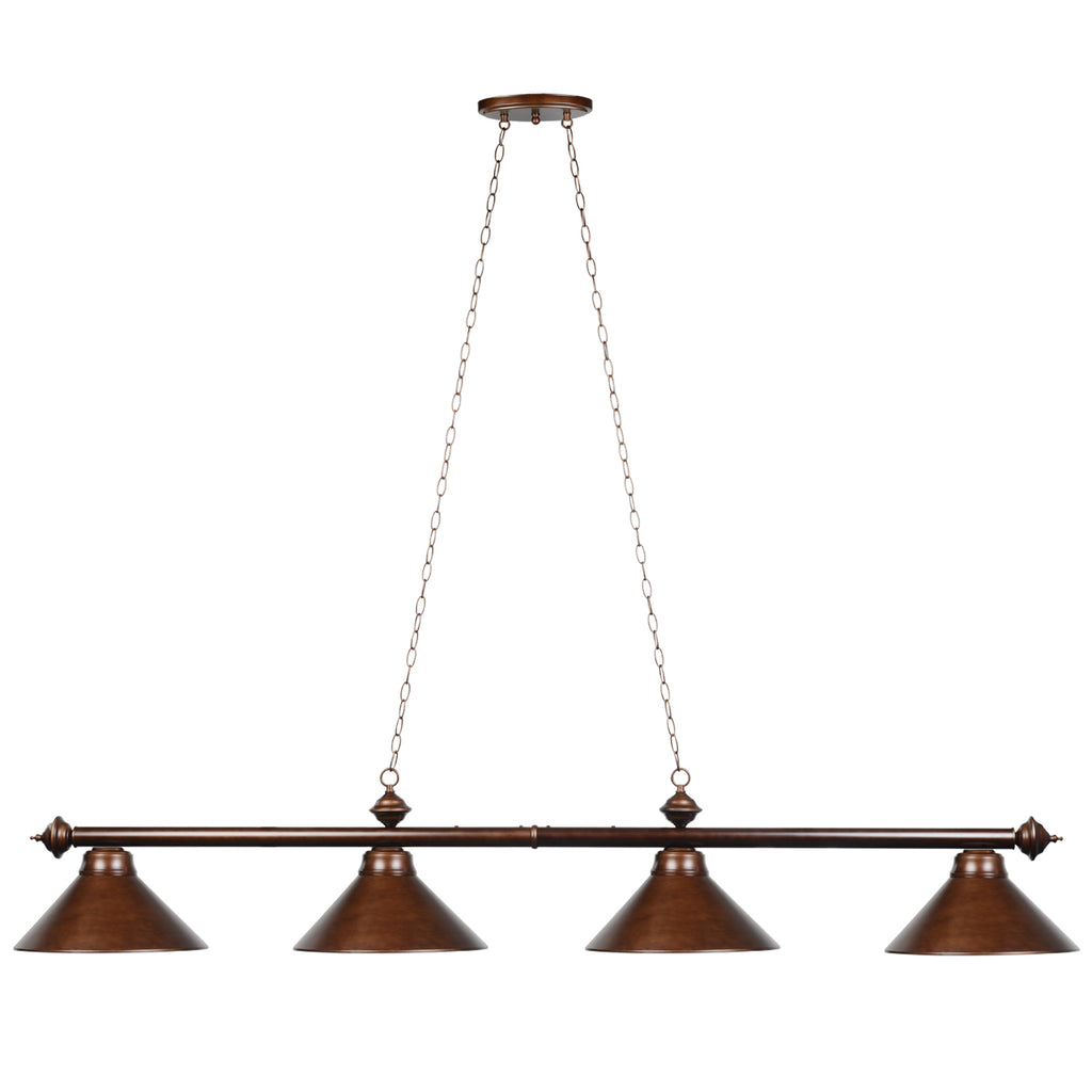 RAM Game Room 78" 4 LT Billiard Light - Cappuccino - PR78 CAP