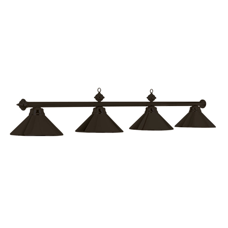 RAM Game Room 78" 4 LT Billiard Light-Matte Blk/Matte Black - PR78 MB/MB