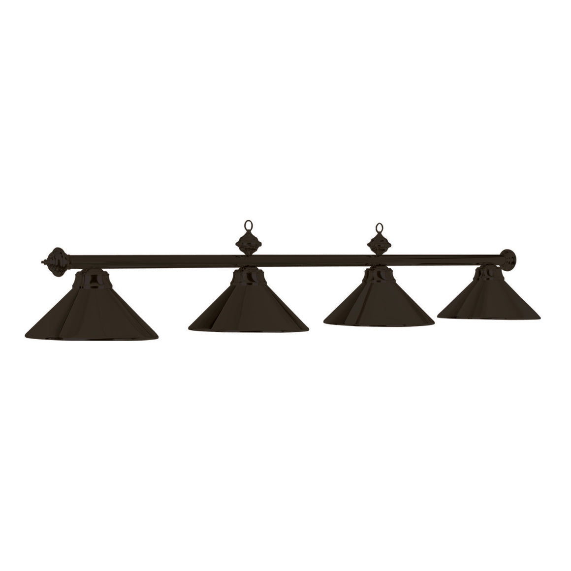 RAM Game Room 78" 4 LT Billiard Light-Matte Blk/Matte Black - PR78 MB/MB