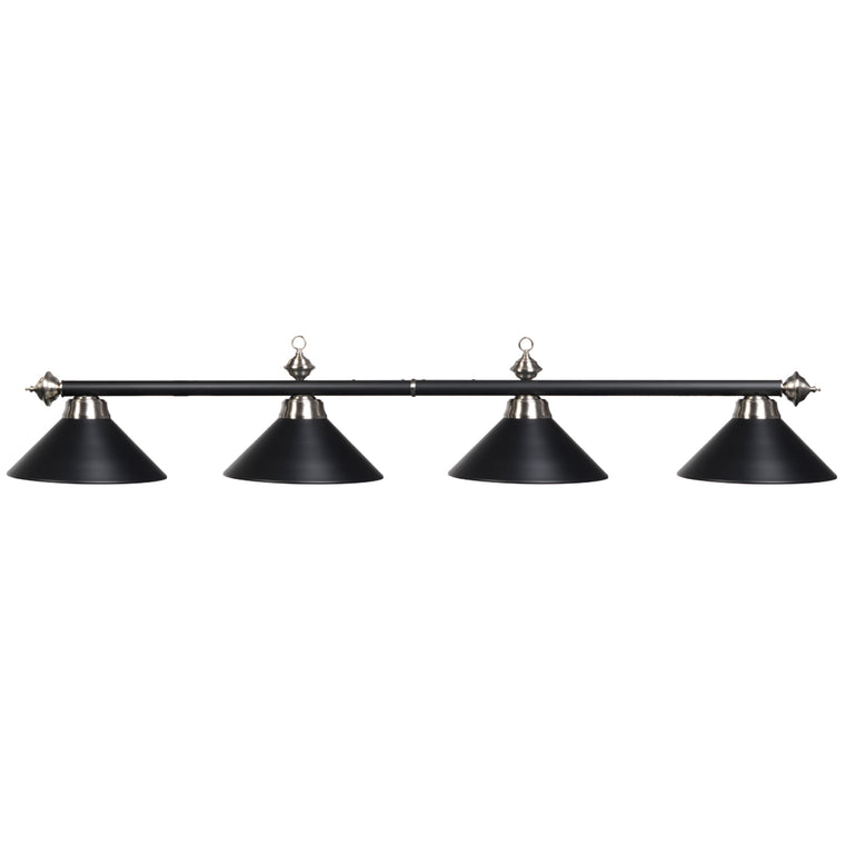 RAM Game Room 78" 4 LT Billiard Light-Matte Blk/ST - PR78 MB/ST