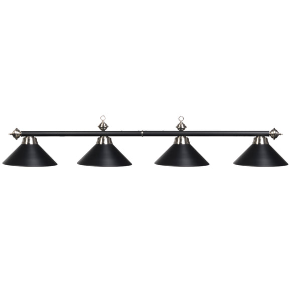 RAM Game Room 78" 4 LT Billiard Light-Matte Blk/ST - PR78 MB/ST