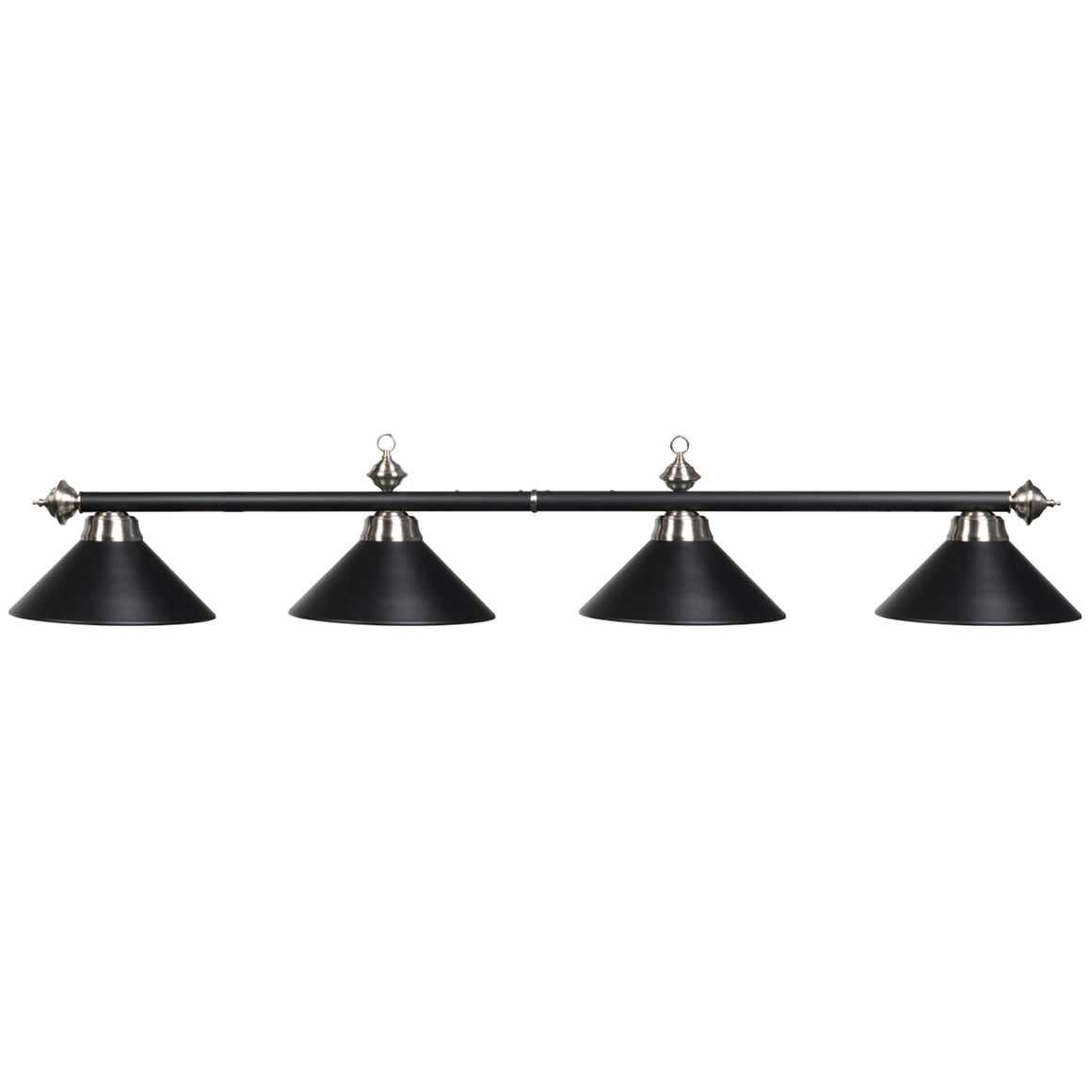 RAM Game Room 78" 4 LT Billiard Light-Matte Blk/ST - PR78 MB/ST