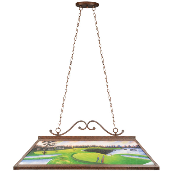 RAM Game Room 48" Hand-Painted Billiard Light - RP 48 GOLF