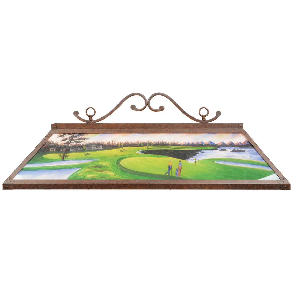 RAM Game Room 48" Hand-Painted Billiard Light - RP 48 GOLF