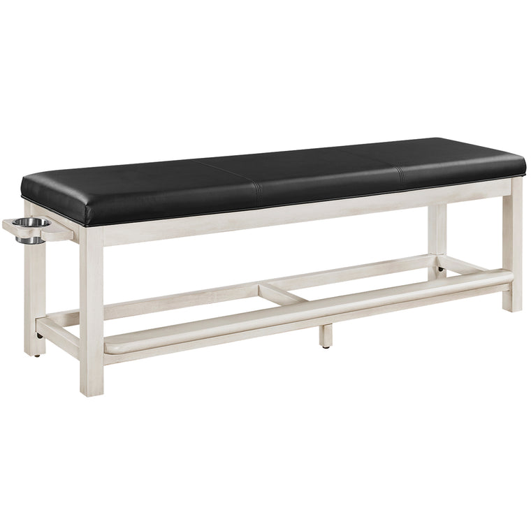 RAM Game Room Spectator Storage Bench - Antique White - SBENCH AW