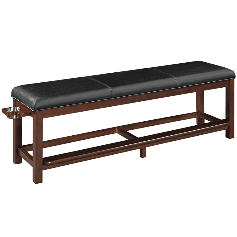 RAM Game Room Spectators Storage Bench - Cappuccino - SBENCH CAP
