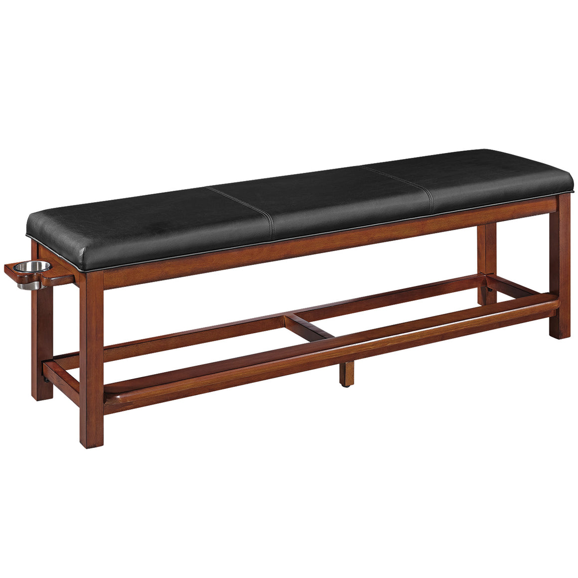 RAM Game Room Spectators Storage Bench - Chestnut - SBENCH CN