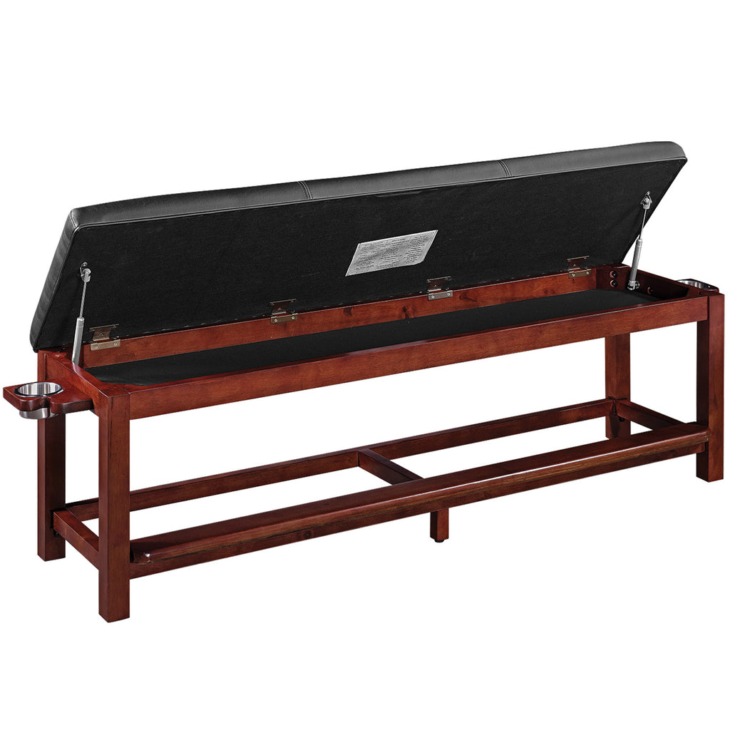 RAM Game Room Spectators Storage Bench - English Tudor - SBENCH ET