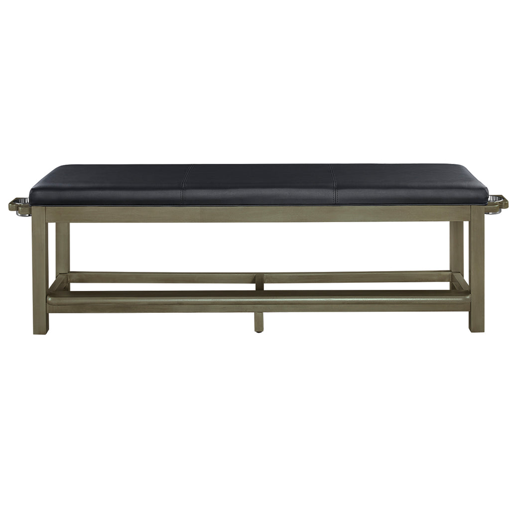 RAM Game Room Spectators Storage Bench - Slate - SBENCH SL