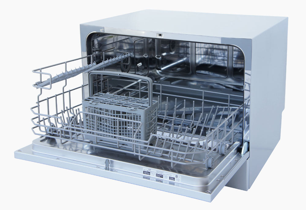 Sunpentown - SD-2224DS: Countertop Dishwasher with Delay Start & LED – Silver
