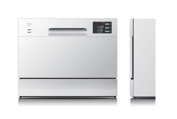 SPT - SD-2225DS: Energy Star Countertop Dishwasher with Delay Start & LED – Silver
