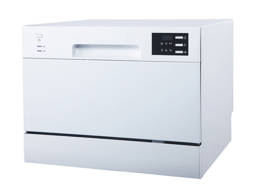 SPT - SD-2225DW: Energy Star Countertop Dishwasher with Delay Start & LED – White