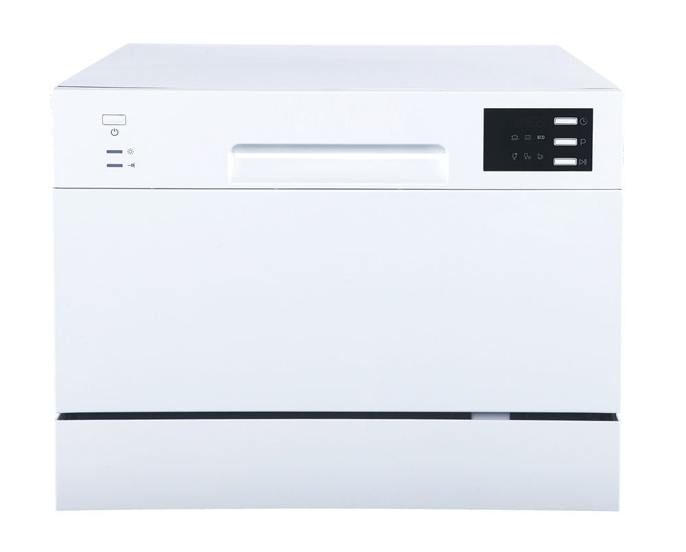 SPT - SD-2225DW: Energy Star Countertop Dishwasher with Delay Start & LED – White