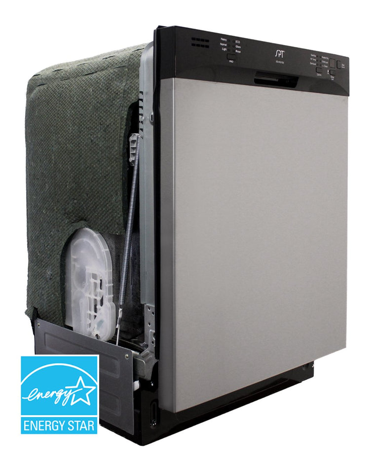 SPT - SD-6501SS: Energy Star 24″ Built-In Stainless Steel Tall Tub Dishwasher w/ Heated Drying – Stainless