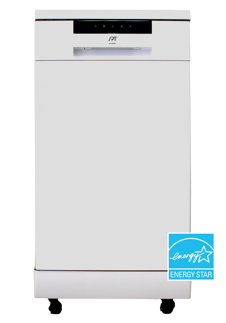 SPT - SD-9263W: 18″ Energy Star Portable Dishwasher – White