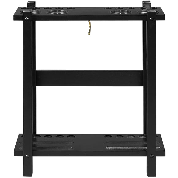 RAM Game Room Straight Floor Cue Rack-Black - SFCR BLK