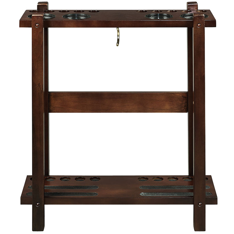 RAM Game Room - Straight Floor Cue Rack-Cappuccino - SFCR CAP