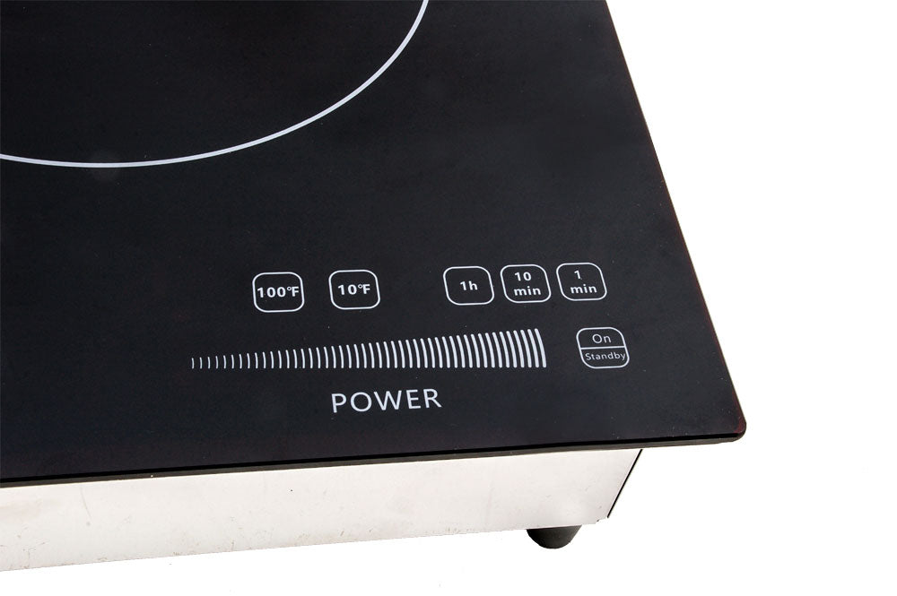 Sunpentown - SR-657RT: Commerical 220V 2600W Built-in Induction Cooker, Black/Silver
