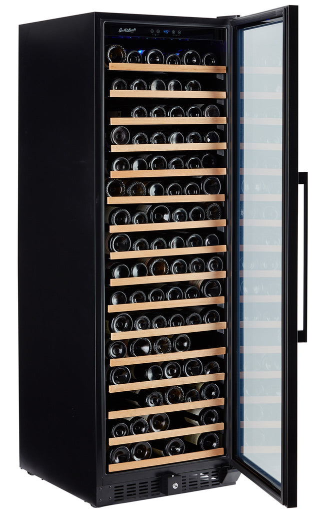 Smith & Hanks 166 Bottle Black Stainless Wine Refrigerator, Single Zone - RW428SRBSS