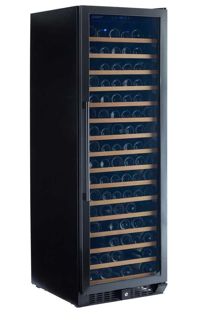 Smith & Hanks 166 Bottle Black Stainless Wine Refrigerator, Single Zone - RW428SRBSS