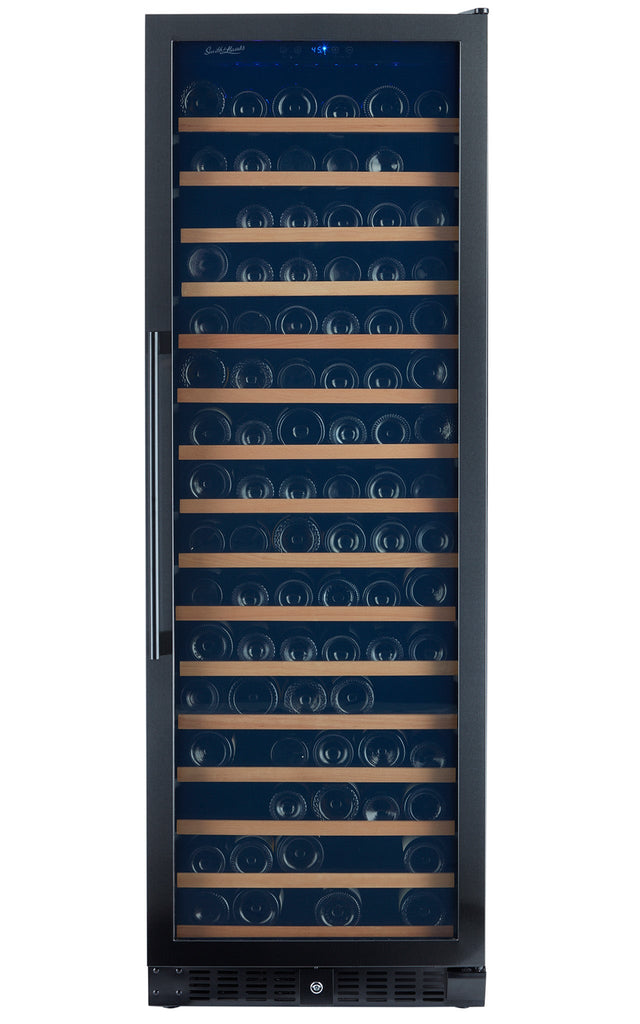Smith & Hanks 166 Bottle Black Stainless Wine Refrigerator, Single Zone - RW428SRBSS