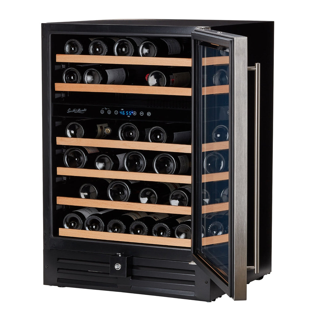 Smith & Hanks 46 Bottle Premium Dual Zone Under Counter Wine Cooler - RW145DRE