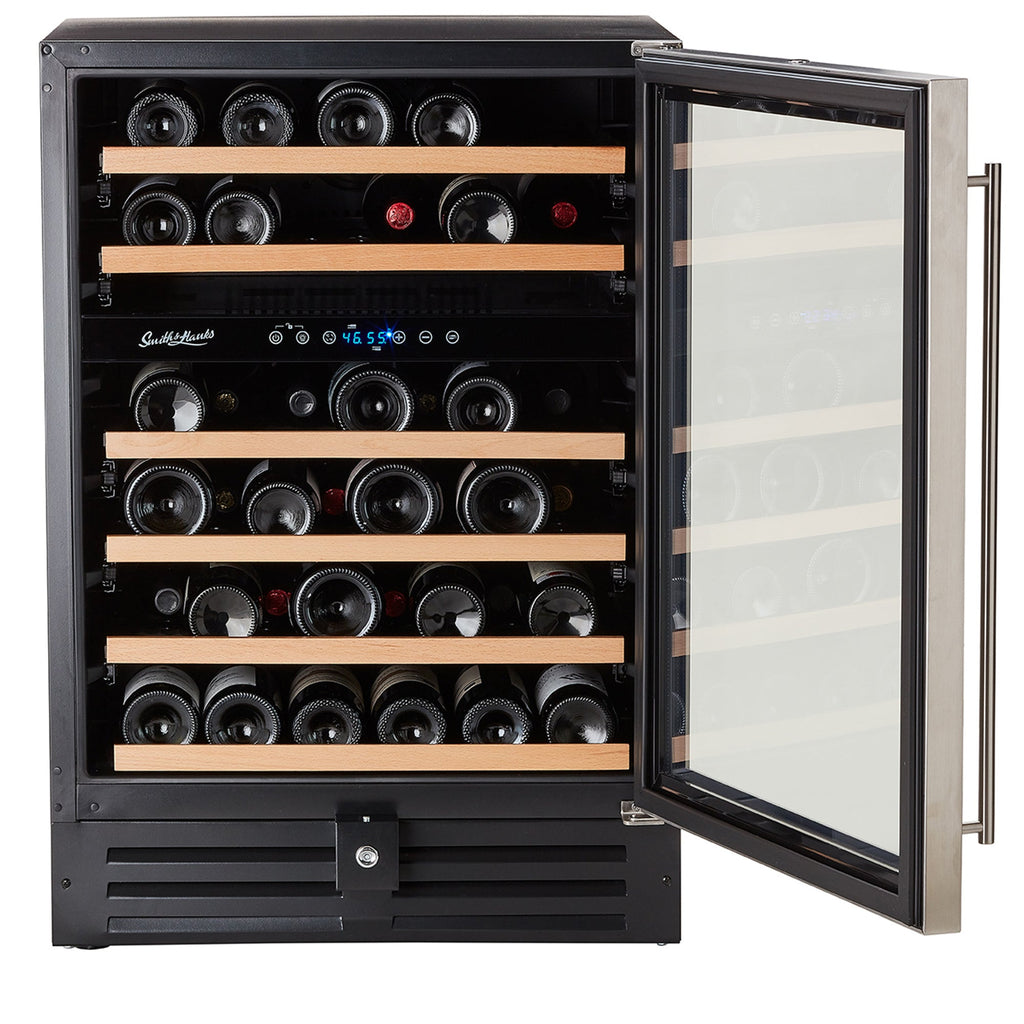 Smith & Hanks 46 Bottle Premium Dual Zone Under Counter Wine Cooler - RW145DRE