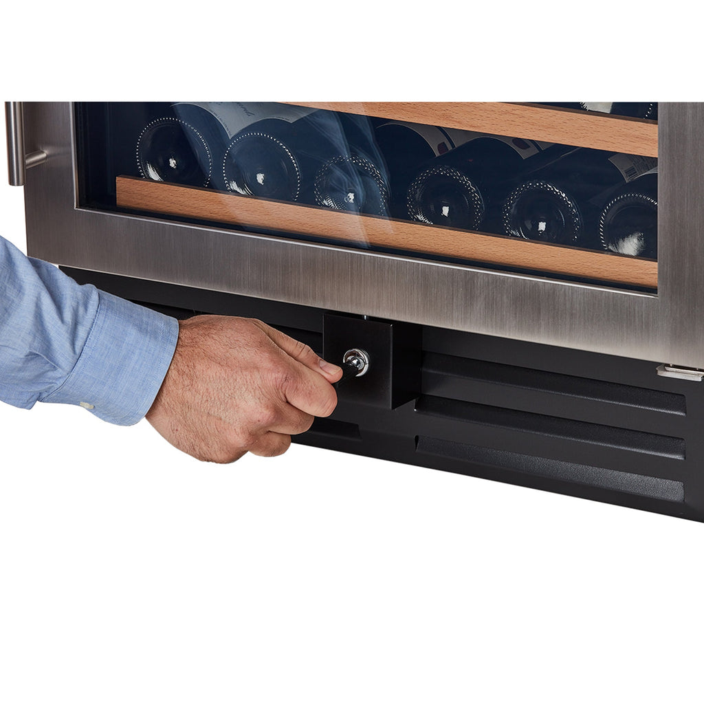 Smith & Hanks 46 Bottle Premium Dual Zone Under Counter Wine Cooler - RW145DRE