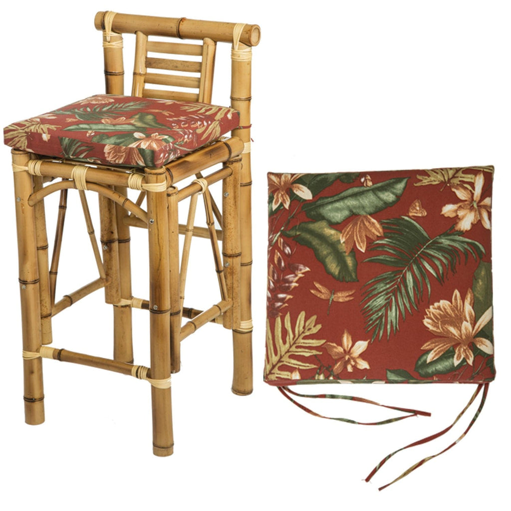 RAM Game Room Tiki Bar Stool Cushions (Set of Two) - TCUSH BG