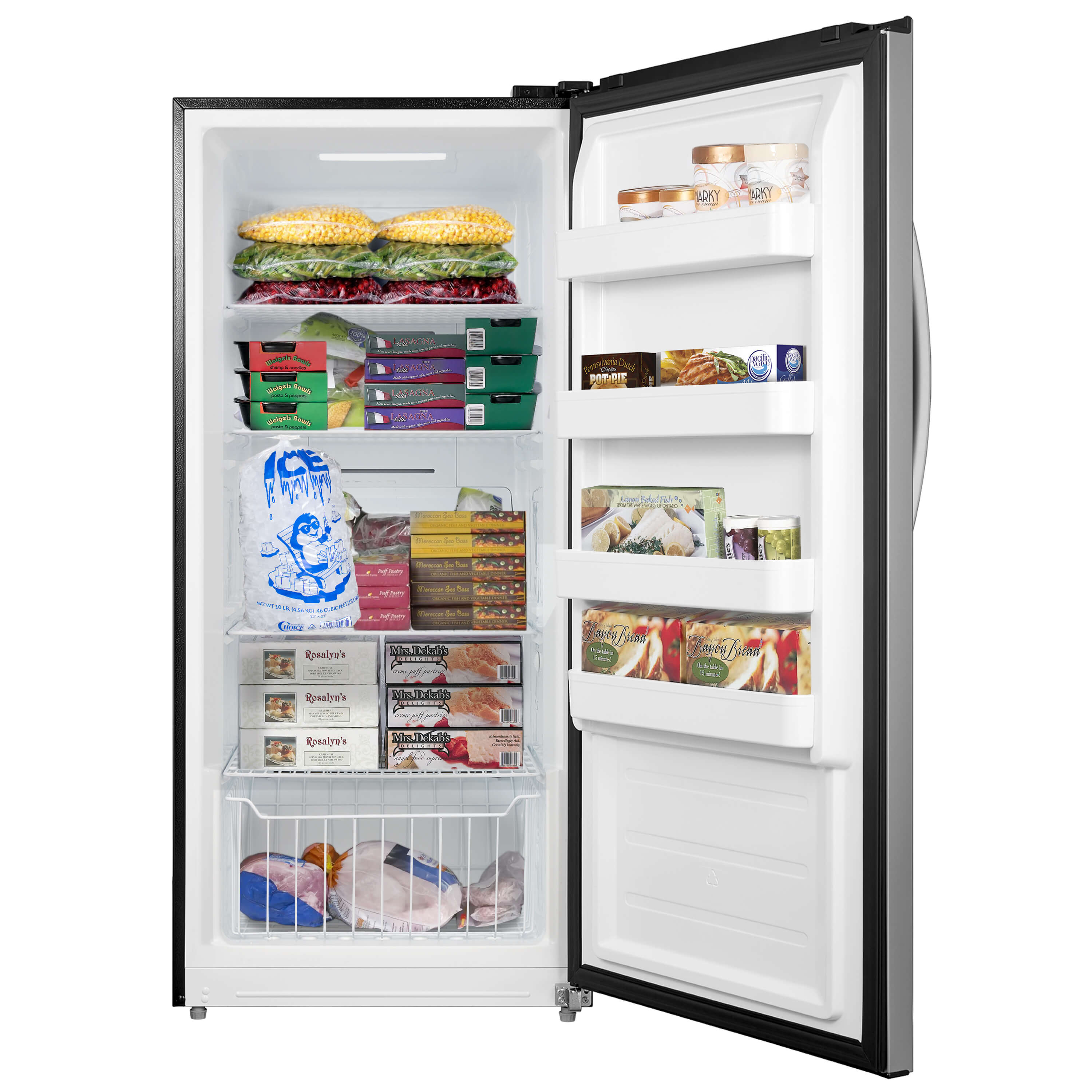 Whynter UDF-139SS 13.8 Cu. ft. Energy Star Digital Upright Convertible Deep Freezer & Refrigerator Stainless Steel