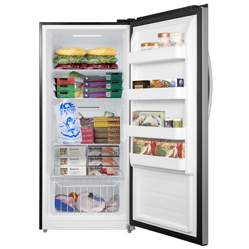 Whynter 13.8 cu.ft. Energy Star Digital Upright Convertible Deep Freezer / Refrigerator – Stainless Steel - UDF-139SS - Wine Cooler City