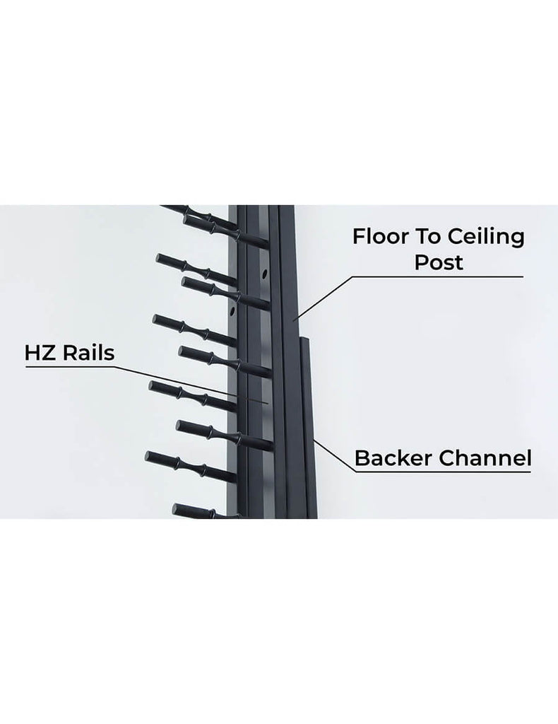Ultra Wine Racks Ultra Floor-To-Ceiling Post - FTC-10FT-MBK-D