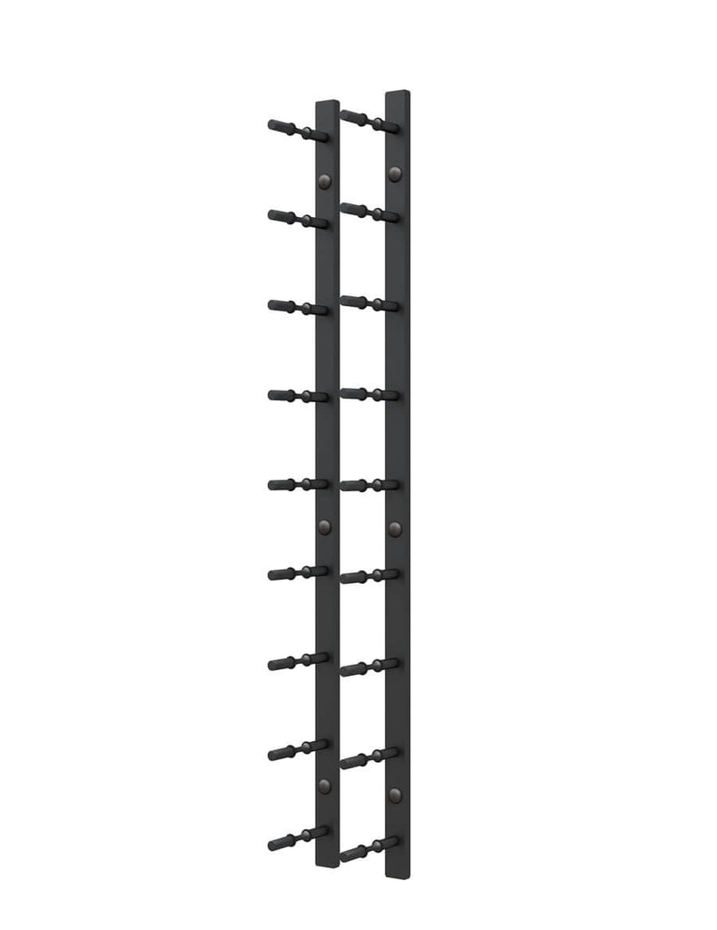 Ultra Wine Rack Hz Peg Double Deep 3 Ft Black - 18 Bottles - 2D-3FT-BLK