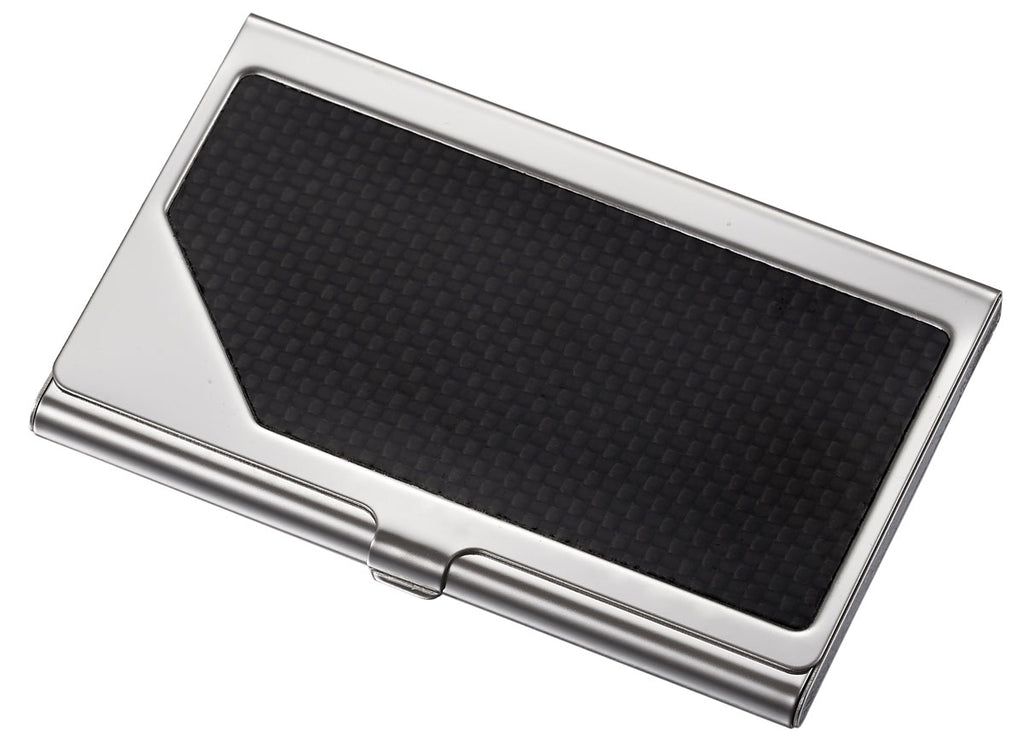 Visol Executive Pen and Business Card Set - Black and Carbon Fiber - Wine Cooler City