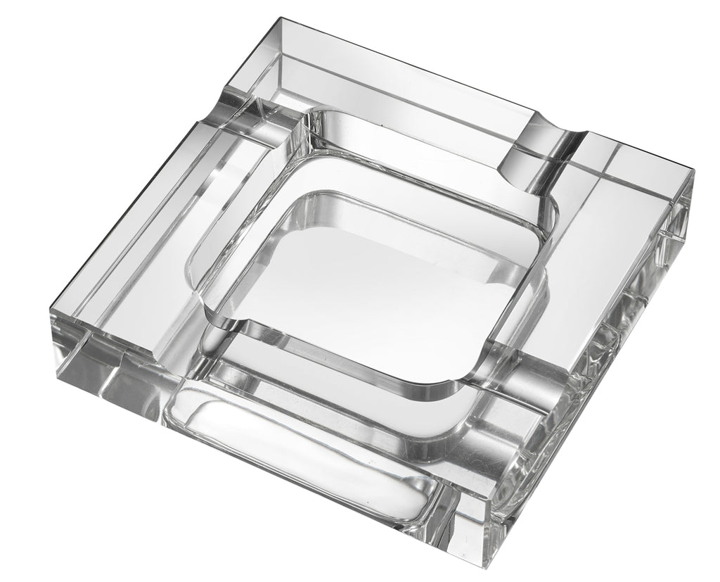 Visol Callisto Square Crystal Cigar Ashtray - Wine Cooler City