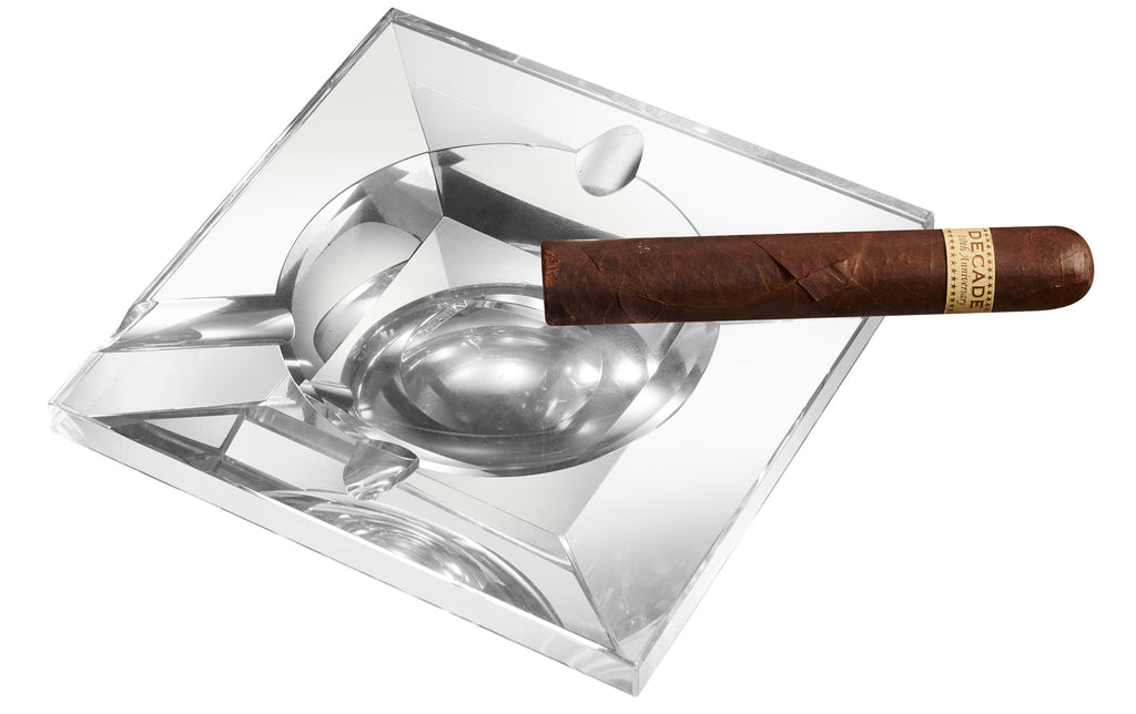Visol Kratos Square Crystal Cigar Ashtray - Wine Cooler City