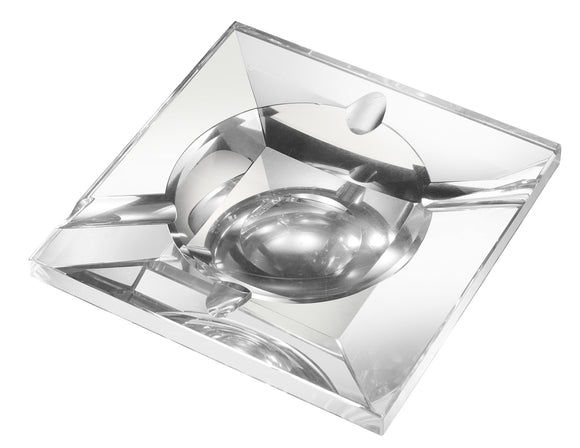 Visol Kratos Square Crystal Cigar Ashtray - Wine Cooler City