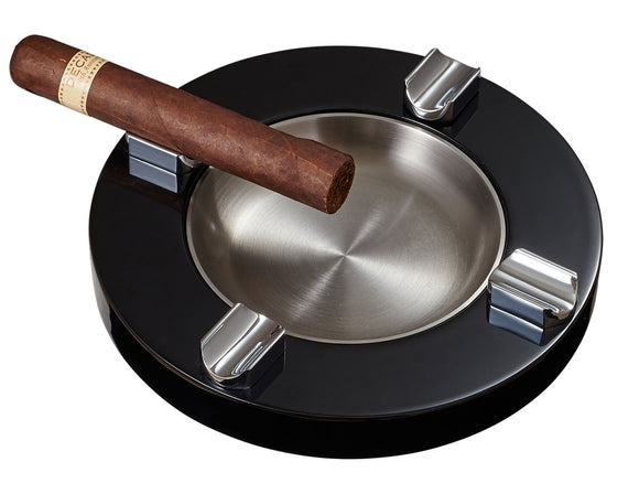 Visol Noche Lacquer Wooden Cigar Ashtray - Wine Cooler City