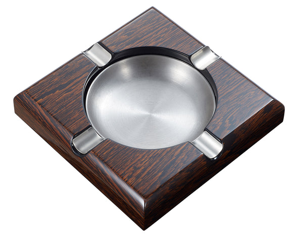 Visol Brenton Polished Wood Ashtray - Wine Cooler City