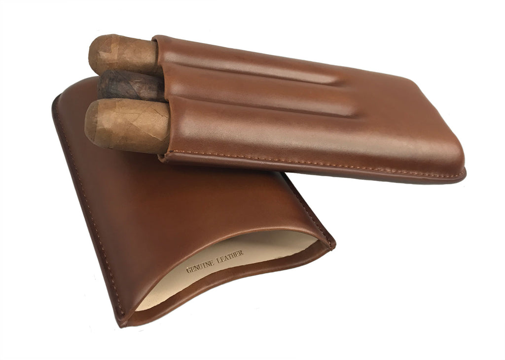 Visol Legend Brown Genuine Leather Case - Without Logo - Wine Cooler City
