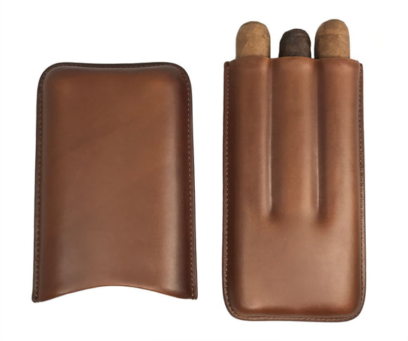 Visol Legend Brown Genuine Leather Case - Without Logo - Wine Cooler City