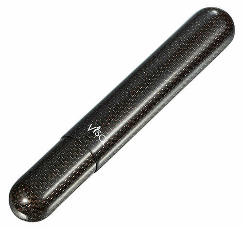 VISOL NIGHT II CARBON FIBER SINGLE CIGAR TUBE - RED KEVLAR - VCASE793RD