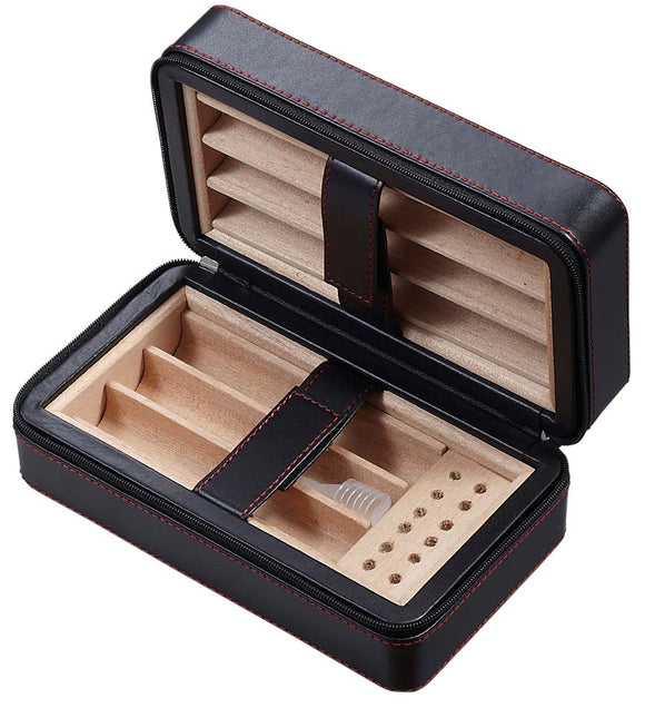 Visol Eden Cigar Travel Humidor - Holds 6 Cigars - Wine Cooler City